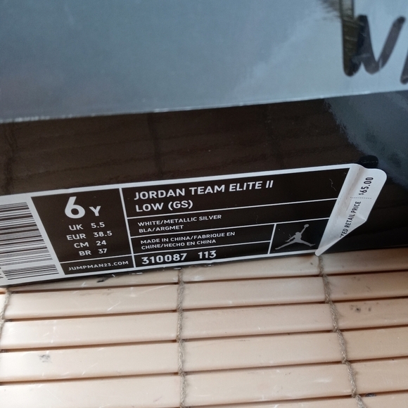 NIKE AIR JORDAN Team Elite II TE 2 White leather Basketball Shoes 310087-173 SIZ - Picture 3 of 12